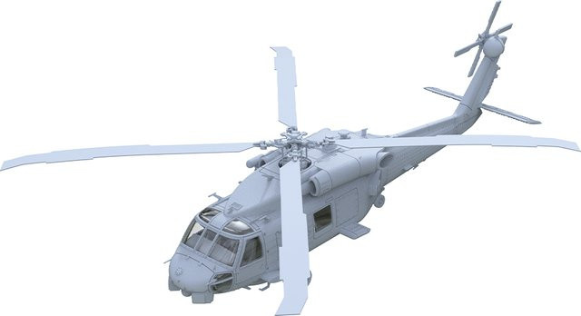 Yao's Studio USN SH-60B Seahawk Hubschrauber, Militärmodellbausatz - Bild 1