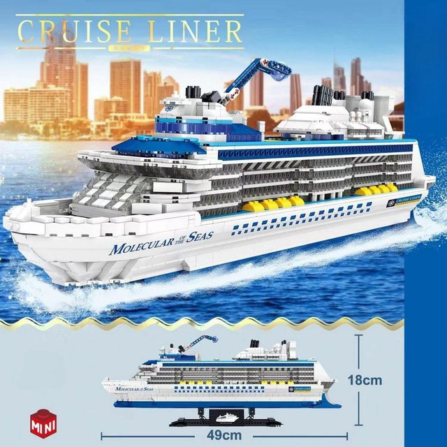 Linyi toy Holländer Schiff Gebäude Blöcke, Kunststoff, Mehrfarbig - Bild 1