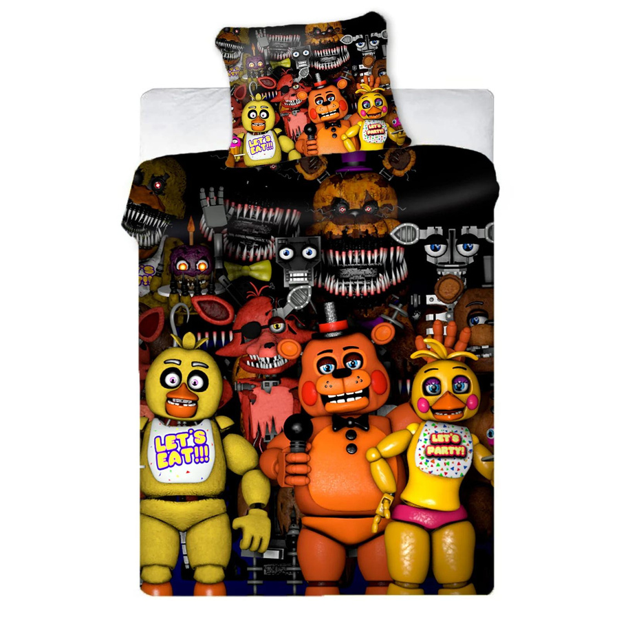 3-teiliges Kinderbettwäsche-Set mit 3D-Anime-Print aus Polyester, farbenfroh, B/T: 200 x 200 cm - Bild 1