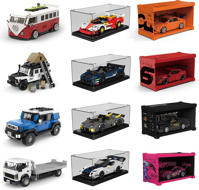 Wishiot PB Super Drift Racing MOC Set Bausteine Modell Kit für Sportwagen und Geländewagen aus Kunststoff - Bild 1