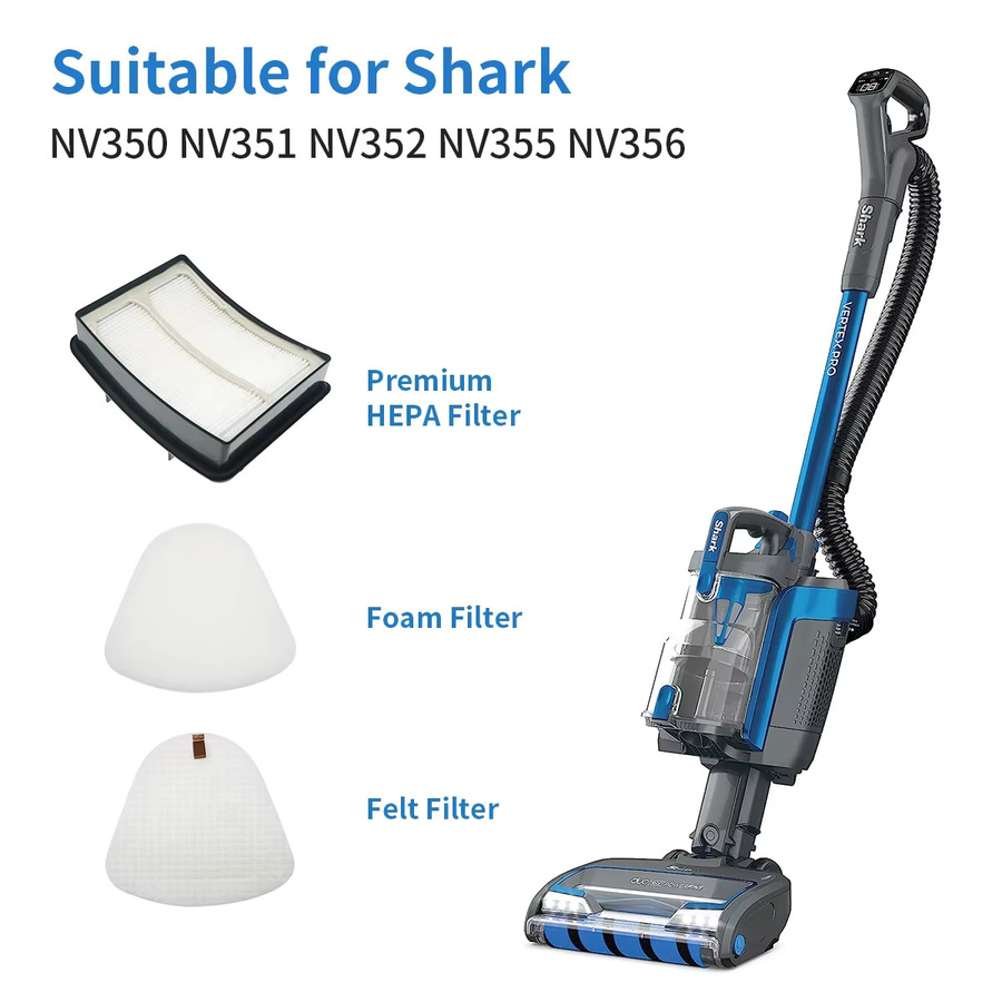 Shark NV350 HEPA-Filter für Navigator Lift Away Staubsauger, Farbe: Weiß - Bild 1