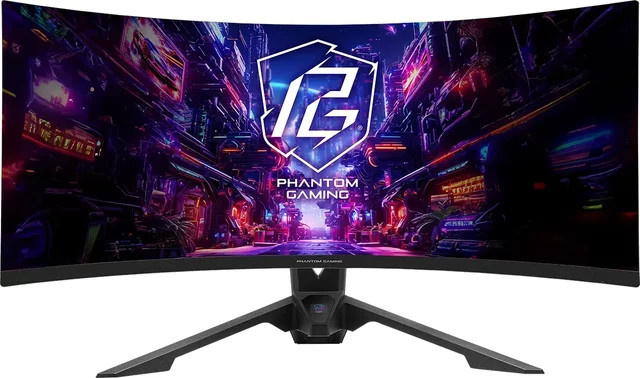 ASRock PG34QRT3A Gaming-Monitor, 86,3 cm, Curved WQHD, 180Hz, VA-Panel, Schwarz, HDMI, DisplayPort - Bild 1