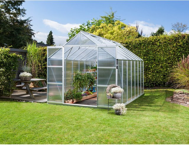 Vitavia Gewächshaus Uranus 11500 aus Aluminium in Silber mit Polycarbonat-Verglasung und 11,5 m² Fläche - Bild 1