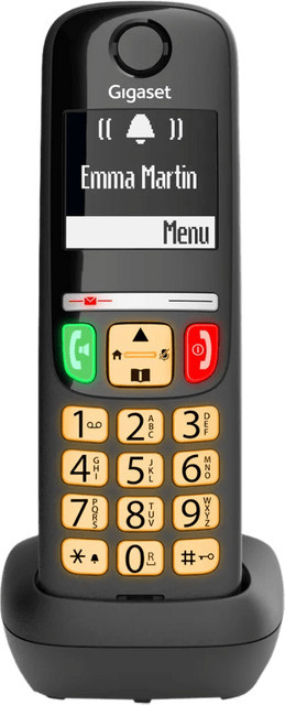 Gigaset A735 Schnurloses Telefon in Schwarz mit großen Tasten und Freisprechfunktion - Bild 1