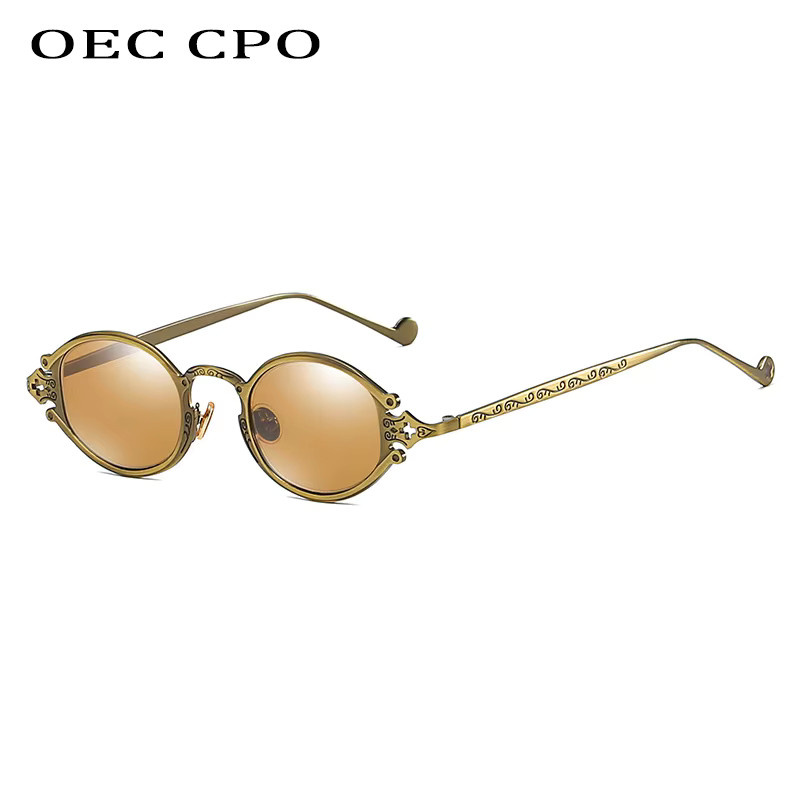 OEC CPO Sonnenbrille Cat-Eye, Metall, Vollrand, Unisex - Bild 3