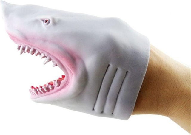 Binchi Outdoor Product Finger Puppen, Hai, Dinosaurier, grau, ab 14 Jahre - Bild 1