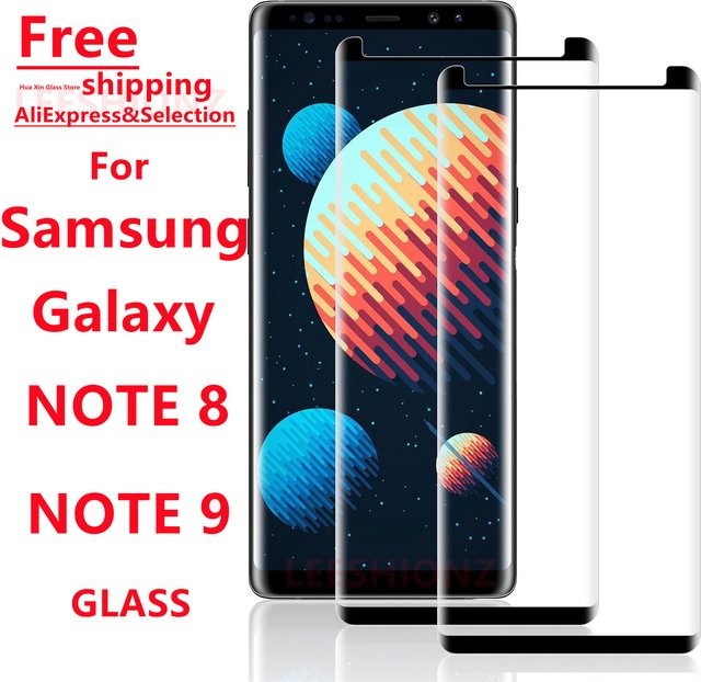 Displayschutzfolie aus gehärtetem Glas für Samsung Galaxy Note8 und Note9, transparent - Bild 1