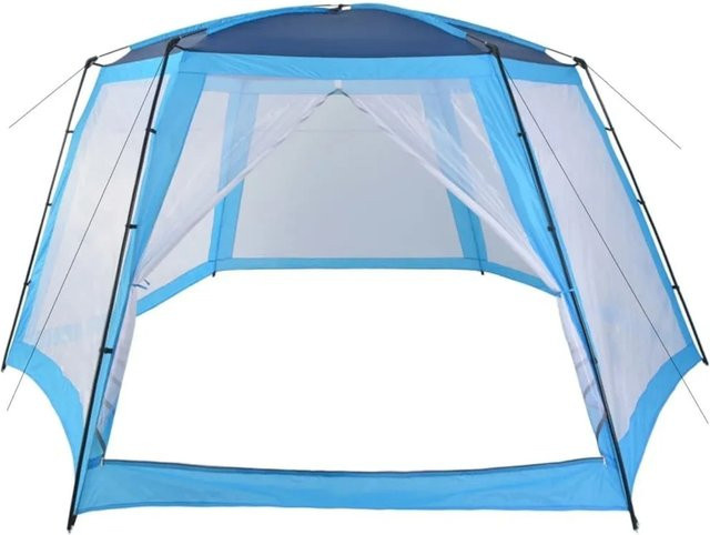 Furnicato Pool Pavillon Partyzelt Blau B: 580 cm, T: 660 cm, H: 250 cm - Bild 1
