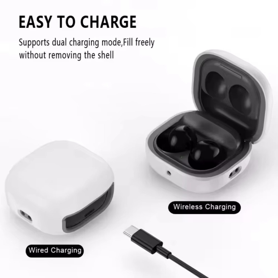 Samsung Schutzhülle für Galaxy Buds 2 Pro, FE, 2 und Live in Schwarz - Bild 2