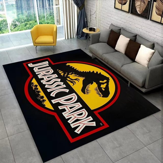 Karpetti 3D J-Jurassic Park Dinosaurer Teppich, bunt, B/T: 60 x 40 cm - Bild 1