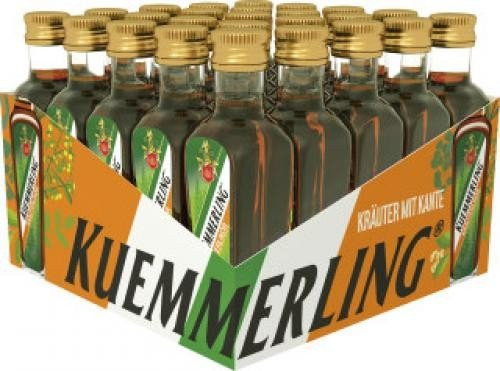 Kuemmerling Likör & Aperitif, Kräuter, 25 x 0,02 l