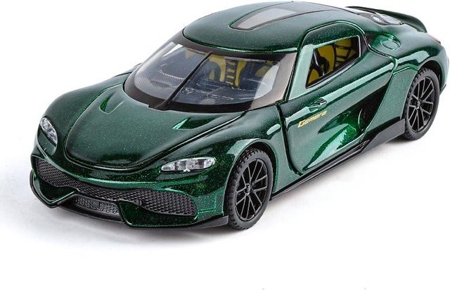 Linyi toy car Gemera Gt Super Sportwagen, Legierung Druckgussmodell, 1:32, mit Licht und Sound, ab 18 Jahre - Bild 1