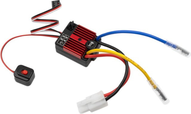 RCXAZ RC 1060 60A ESC Bürstenmotor-Drehzahlregler, wasserdicht, 2-3S LiPo, BEC 5V3A - Bild 1