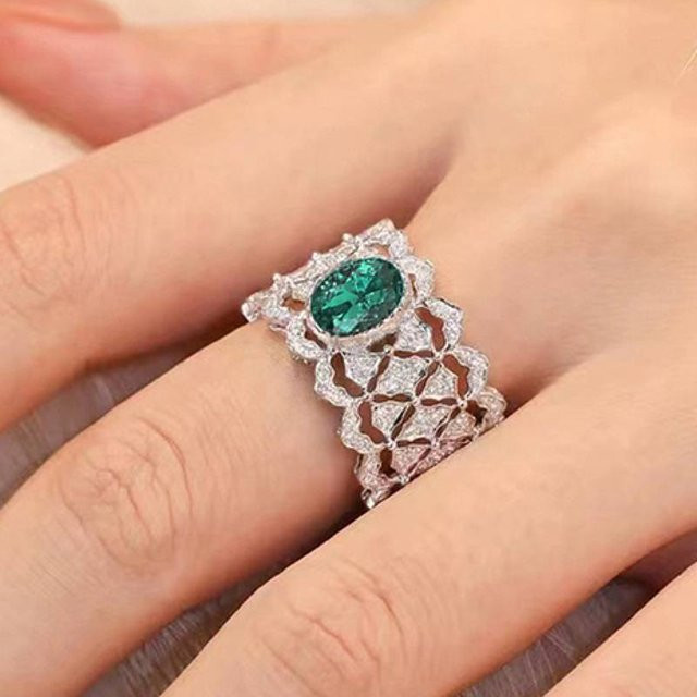Huitan Ring, Silber, Zirkonia, Damen - Bild 1