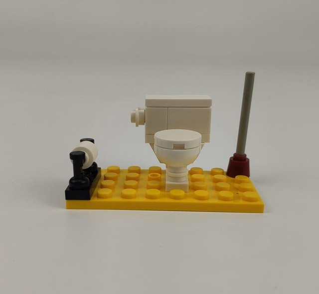 Yiran toy Verriegelnde Stadt MOC Möbel Badezimmer Öffentliche Toilette, Bausteine Spielzeug, ab 14 Jahren - Bild 1