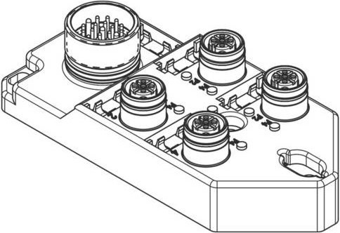 Molex 1202510070 Sensor/Aktorbox passiv - Bild 1