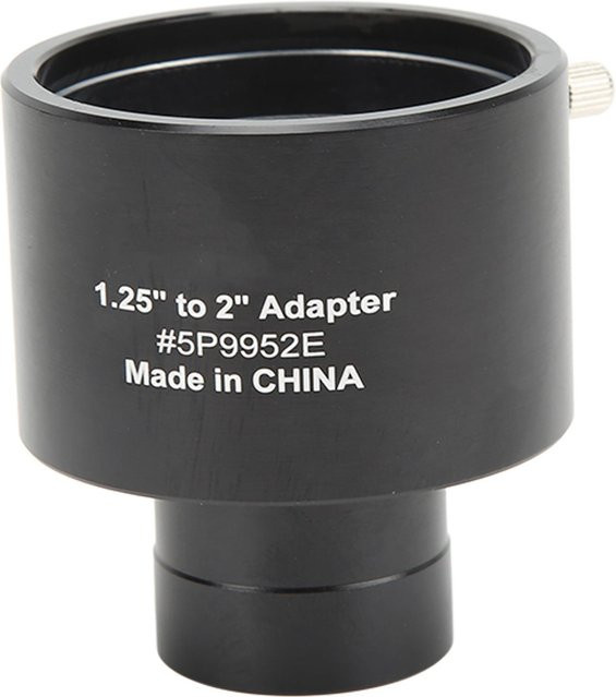 Koogeelife Teleskopadapter T-Ring aus Aluminiumlegierung, 1,25 Zoll auf 2 Zoll Anschluss, Schwarz - Bild 1