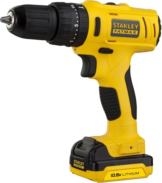 Stanley FatMax 10,8 V Akku-Schlagbohrschrauber FMC021S2 in Gelb mit 2 Ah Akkus - Bild 1