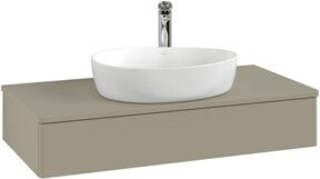 V&B Waschtischunterschrank Antao mit Beleuchtung, Farbe Grau, B/T/H: 100 x 50 x 19 cm - Bild 1