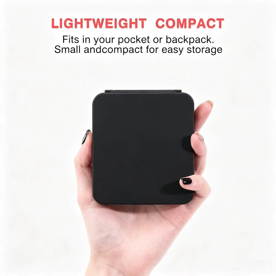 Magnetische Nintendo Switch Spielkarten-Aufbewahrungsbox und SD-Karten-Organizer in Schwarz - Bild 4