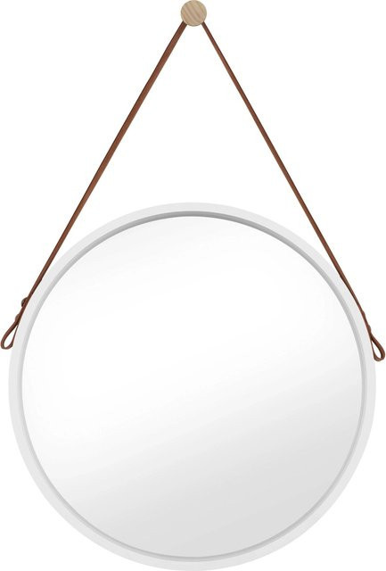 baliv Wandspiegel SP-50.10 rund in Weiß mit modernem Design, Durchmesser: 50 cm - Bild 1