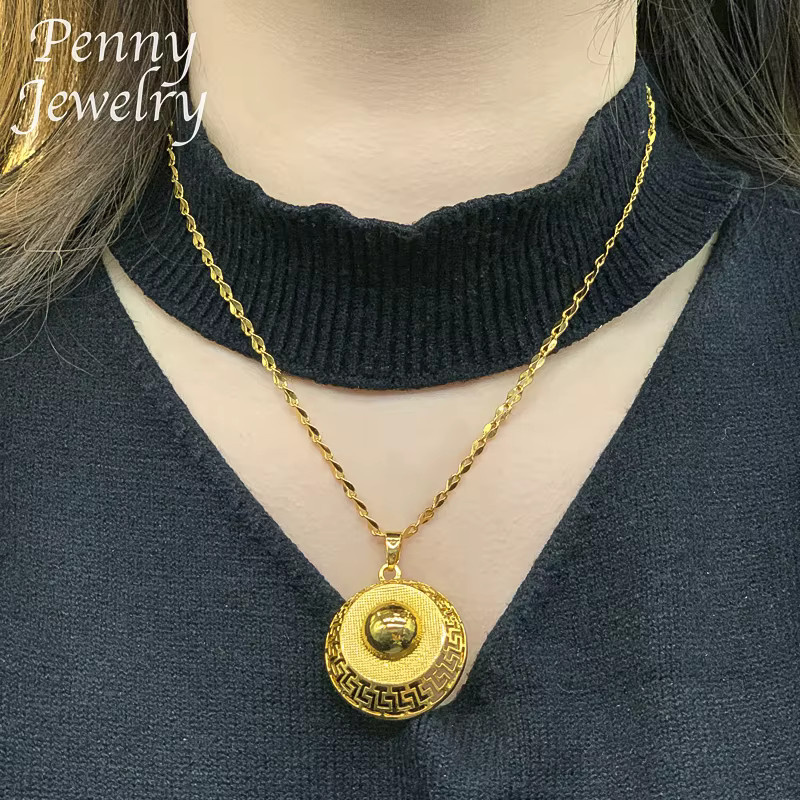 HIPUNK Schmuckset, 18 Karat vergoldetes Gold, Halskette, Ohrringe, Damen - Bild 2