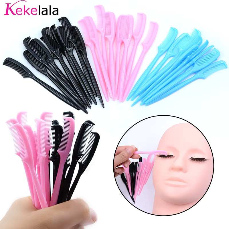 kekelala Wimpernkämme und Augenbrauenpinsel, 10 Stück, Schwarz, Unisex - Bild 1