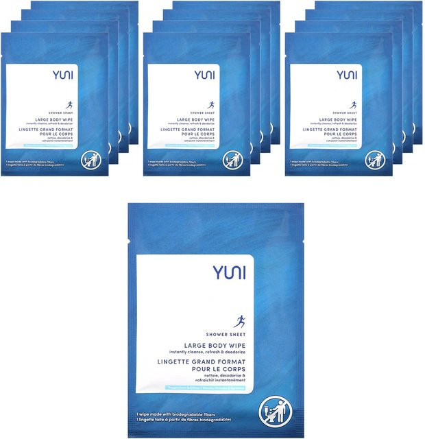 Yuni Beauty Duschblatt Pfefferminze & Zitrone, 12 Blätter - Bild 1