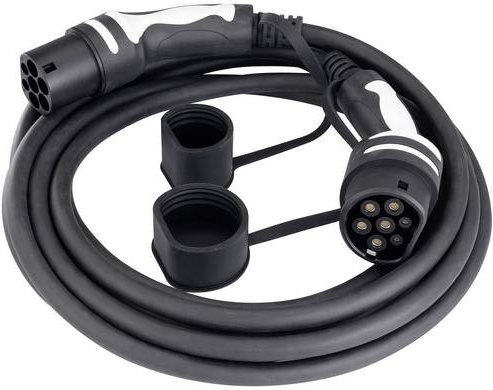 Sygonix SY-5836550 eMobility Typ 2 Ladekabel, Schwarz, 5,00 m, für Außenbereich geeignet - Bild 1