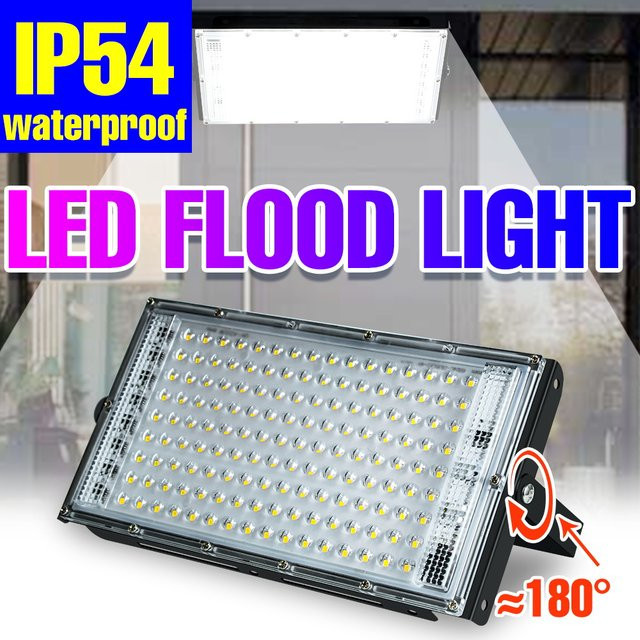 CanLing 200W LED-Flutlicht Reflektorstrahler IP65 wasserdicht in Schwarz für Garten und Außenbereich mit CCT-Funktion - Bild 1