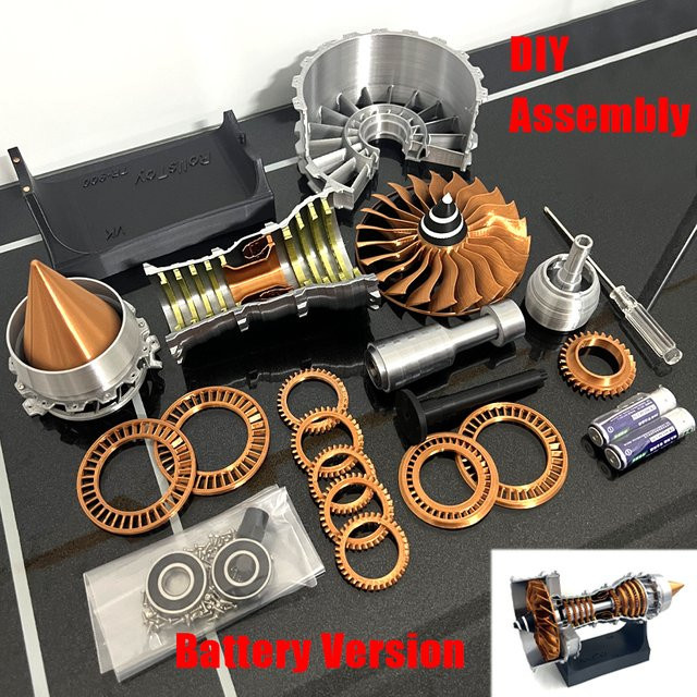FZXF Turbofan-Motormodellbausatz, mit elektrischer Geschwindigkeit regulierend, Spielzeug-Set - Bild 1