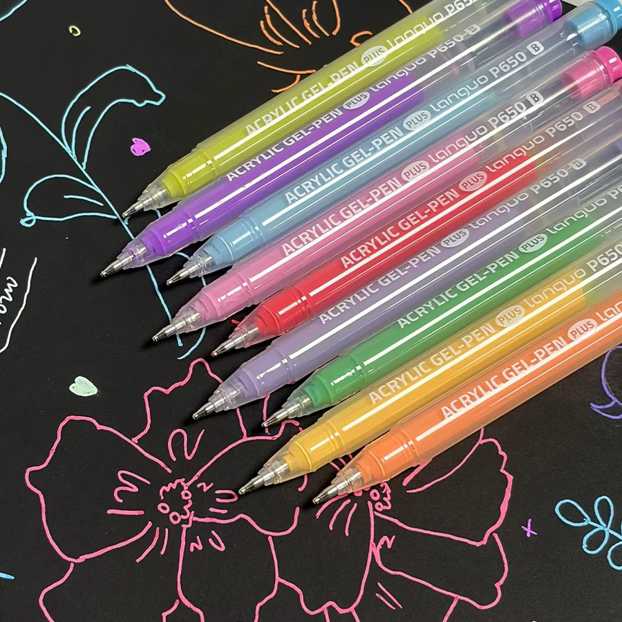LANGUO Acryl-Gelstifte mit 90 Farben und 1,0 mm Spitze für Schule, Büro und zum Zeichnen, Multicolor - Bild 4