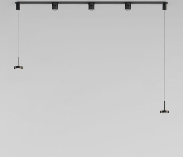 DLS Lighting CS System Clippo & Solana LED-Beispielkonfiguration in Schwarz aus Aluminium - Bild 1