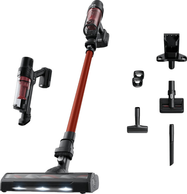 Rowenta X-Pert 7.60 RH6A73 Akku-Staubsauger in Rot mit LED-Scheinwerfer, Tierhaargereinigungsfunktion und beutellosem System - Bild 1
