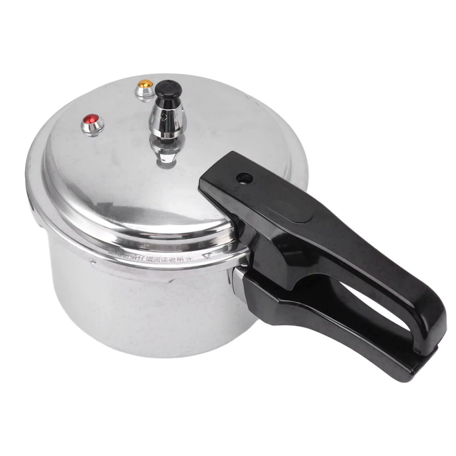 Fdit Mini-Schnellkochtopf aus Edelstahl in Silber, 3 l, Durchmesser Unterseite: 18 cm, für Induktionsherd geeignet - Bild 2