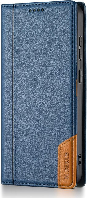 Samsung Business Klapplederhülle Magnetische Brieftaschenhülle für Galaxy A55 A54 A35 A34 A33 A15 A14 A13 A06 A05 A04 in Blau - Bild 1