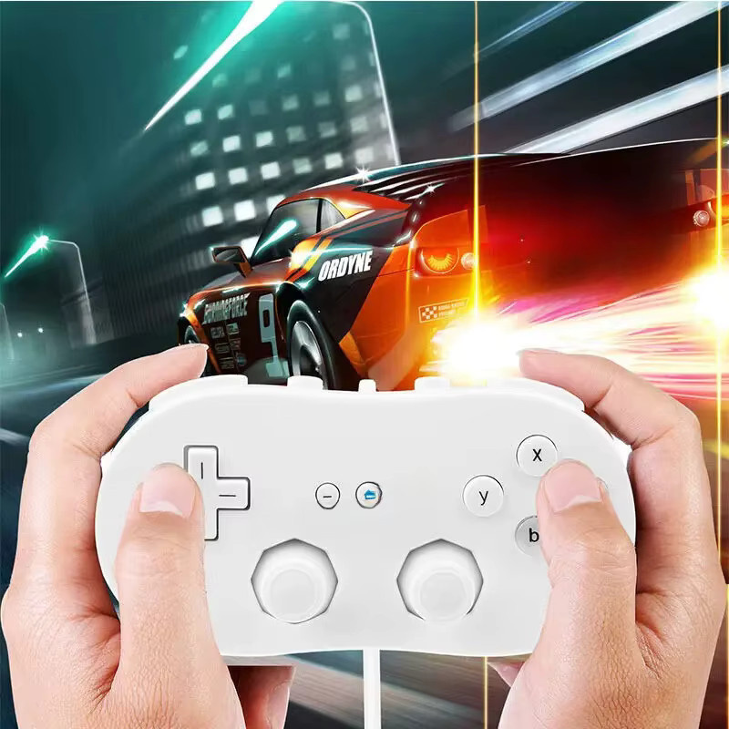 Klassischer Retro Controller für Nintendo Wii und Wii U in Weiß - Bild 2