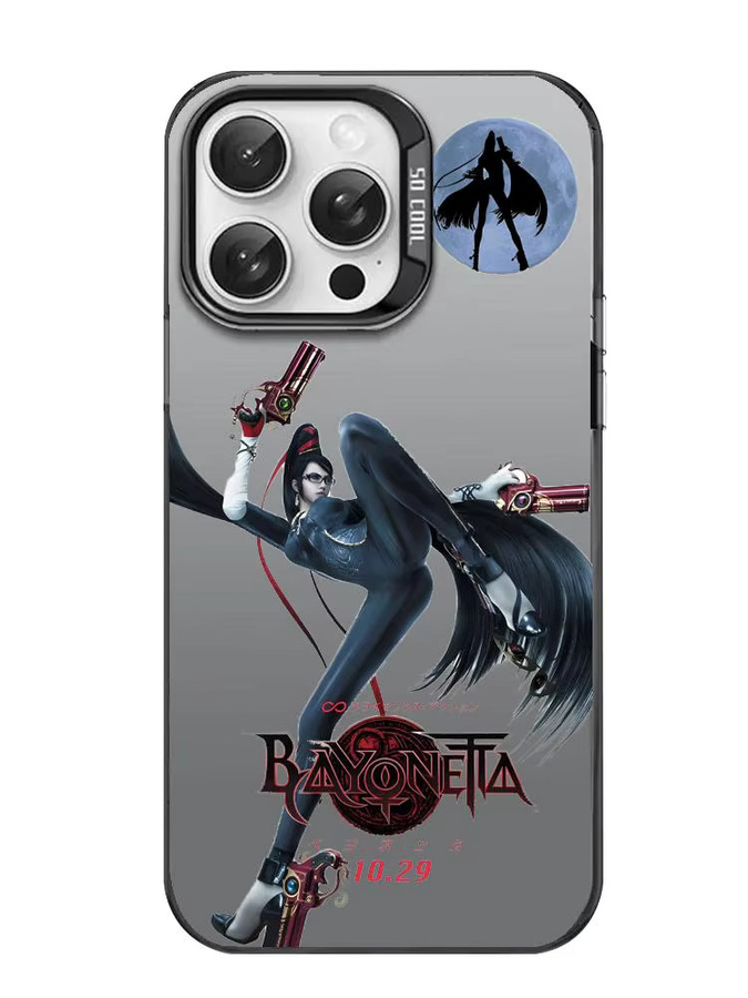 Game B-BayonettaS 3 Handyhülle für iPhone 17 16 15 14 13 12 Pro Max Air Aurora Matt Laser Metallic - Bild 6