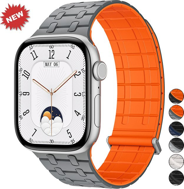 CHIICSMART Uhrenarmband Silikon, Schwarz, Unisex - Bild 1