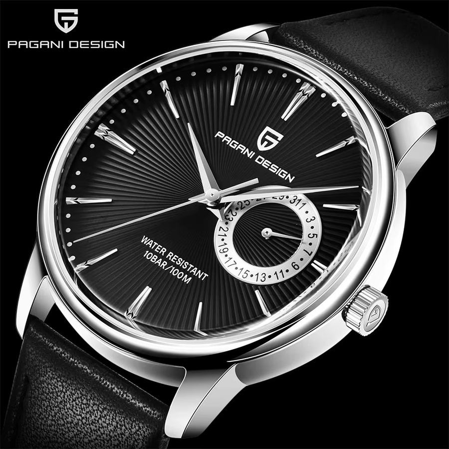 PAGANI DESIGN Armbanduhr, Quarz, Edelstahl, Saphirglas, 40 mm, Herren - Bild 2