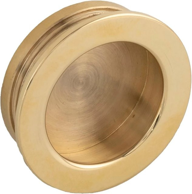 Technik Team Muschelgriff Ogma in Messing Poliert, Farbe Gold, Ø 39 mm, Einlass Ø 35 mm - Bild 1