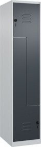 C+P Z-Spind Classic PLUS Spind mit 2 Fächern, Grau und Anthrazit, H x B x T: 185 x 40 x 50 cm - Bild 1