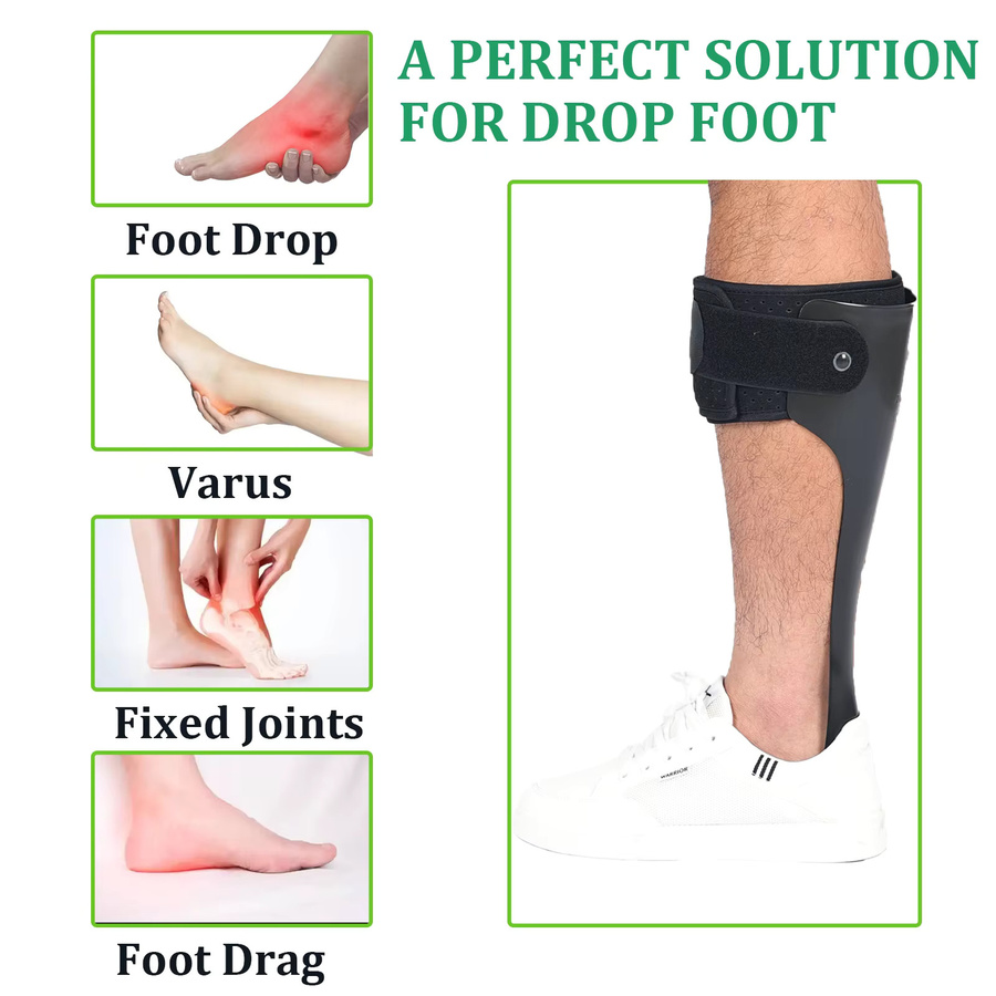 KOMZER AFO Drop Foot Brace Orthese, Schwarz, Unisex - Bild 3