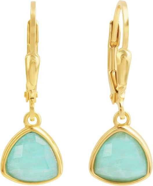Zeeme Gemstones Ohrringe 925 Silber, Amazonit, Damen - Bild 1
