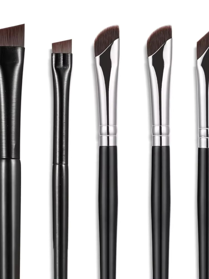 Etercycle Eyeliner-Pinsel-Set, 5-teilig, fein abgewinkelt & ultra-dünn schräg abgeschrägt - Bild 5