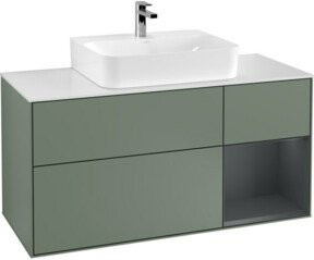 V&B Waschtischunterschrank Finion Wandbeleuchtung in Lackausführung, Breite: 120 cm, Höhe: 50,1 cm, Tiefe: 50,1 cm - Bild 1