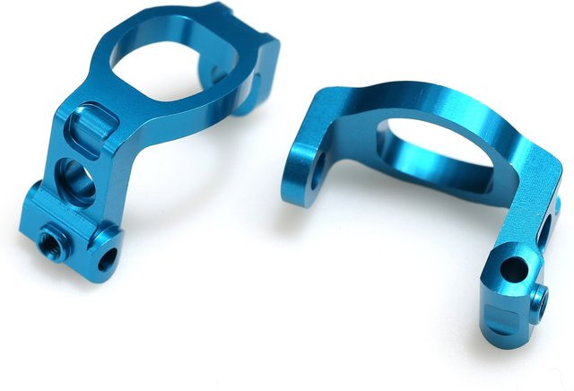 Tamiya Aluminium C Hub Carrier Caster Block, Metall, Blau, Zubehör - Bild 1