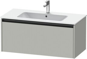 Duravit Waschtischunterschrank Ketho.2 in Betongrau, wandhängend mit 1 Auszug, B: 101 cm, T: 48 cm, H: 44 cm - Bild 1