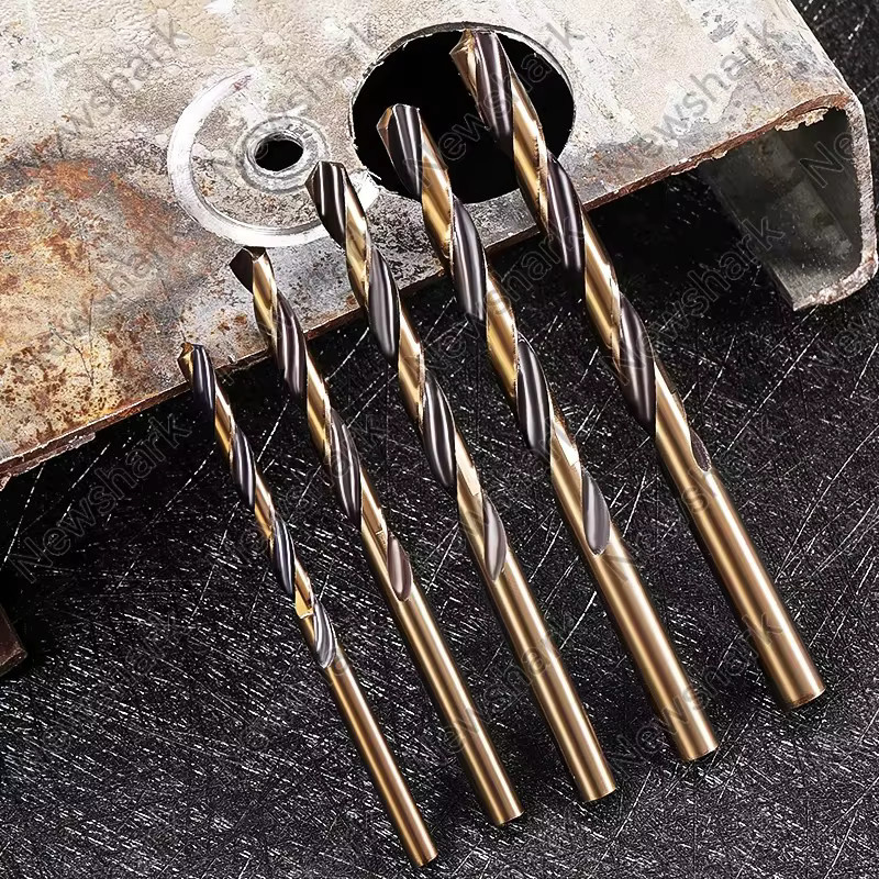M43 13-teiliges HSS Hochgeschwindigkeits-Stahlbohrer-Set mit Schnellwechsel für Metall, Gusseisen, Holz und Kunststoff - Bild 2