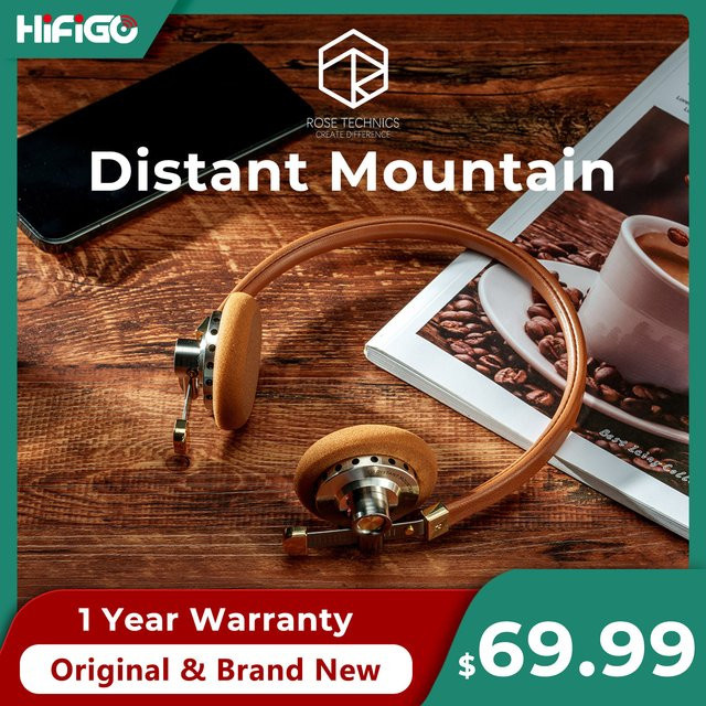 ROSESELSA Distant Mountain Retro-HIFI-Kopfhörer mit 40 mm Membrantreibern in Braun - Bild 1